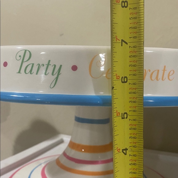 Department 56, Celebrate Pedestal Cake Stand - Picture 7 of 8